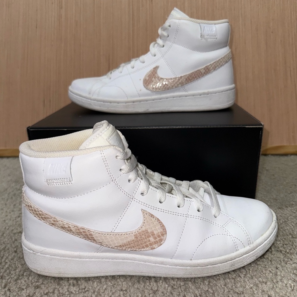 Nike Court Royale 2 Mid 'White Snakeskin Swoosh' - Size 9